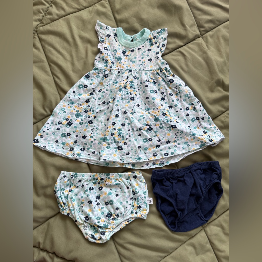 Honest Floral Dress With Diaper Cover